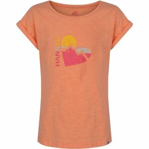 Hannah KAIA JR Dívčí tričko, oranžová, velikost 128