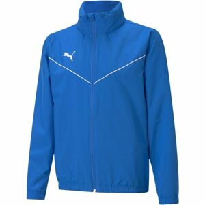 Puma TEAMRISE ALL WEATHER JKT JR Chlapecká bunda, modrá, velikost 128