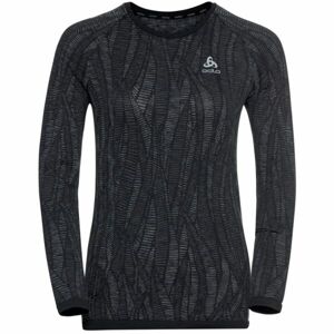 Odlo W BLACKCOMB LIGHT ECO BI TOP CREW NECK L/S Dámské funkční tričko s dlouhým rukávem, černá, velikost M