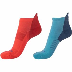 Runto LABA 2 páry sportovních ponožek s antibakteriální úpravou, oranžová, velikost 35-38