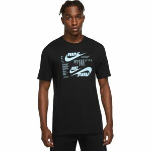 Nike NSW TEE CLUB SSNL HBR Pánské tričko, černá, velikost XL