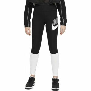 Nike NSW GX HW LEGGING Dívčí legíny, černá, velikost XL