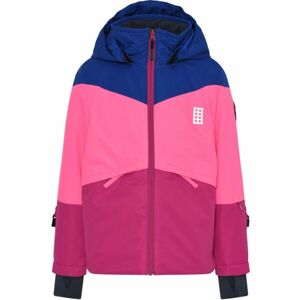 LEGO® kidswear LWJESTED 708 JACKET Dětská lyžařská bunda, růžová, veľkosť 134