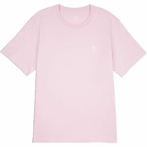 Converse CLASSIC LEFT CHEST SS TEE Pánské tričko, růžová, velikost L