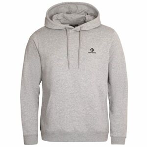 Converse STANDARD FIT LEFT CHEST STAR CHEV EMB CLASSIC HOODIE Unisexová mikina, šedá, velikost S