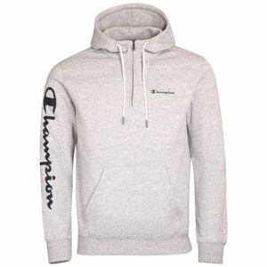 Champion FALL POLY FLEECE HOODED SWEATSHIRT Pánská mikina, šedá, velikost XXL