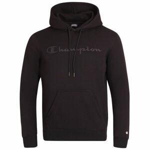 Champion FALL POLY FLEECE HOODED SWEATSHIRT Pánská mikina, černá, velikost S