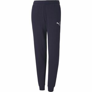 Puma TEAMGOAL 23 CASUALS PANTS JR Chlapecké fotbalové tepláky, tmavě modrá, velikost 128