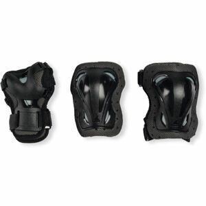 Rollerblade SKATE GEAR JUNIOR 3 PACK Sada inline dětských chráničů, černá, velikost XS