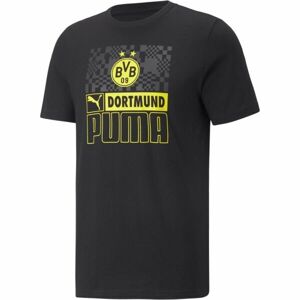 Puma BVB FOOTBALLCORE TEE Pánské triko, černá, velikost