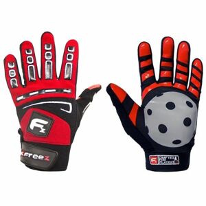 FREEZ G-50 GOALIE GLOVES JR Juniorské brankářské rukavice, červená, veľkosť S