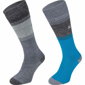 Eisbär SKI COMFORT 2 PACK Dámské zateplené ponožky, šedá, velikost 43/46