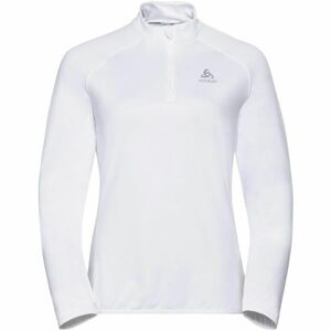 Odlo WOMEN'S MIDLAYER 1/2 ZIP CARVE LIGHT Dámská mikina, bílá, veľkosť L