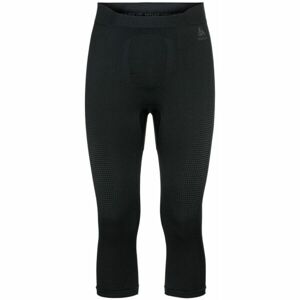 Odlo BL BOTTOM 3/4 PERFORMANCE WARM ECO Pánské funkční tříčtvrteční kalhoty, černá, veľkosť M