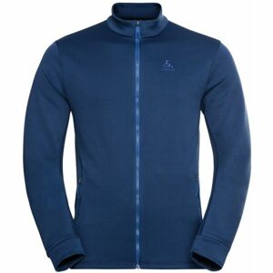 Odlo MID LAYER FULL ZIP BERRA Pánská mikina, tmavě modrá, velikost XL