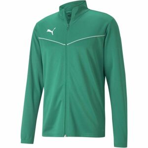 Puma TEAMRISE TRAINING POLY JACKET Pánská mikina, zelená, velikost L