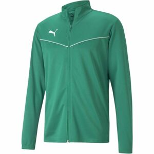 Puma TEAMRISE TRAINING POLY JACKET Pánská mikina, zelená, velikost S