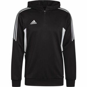 adidas CON22 TK HOOD Pánská fotbalová mikina, černá, velikost XXL