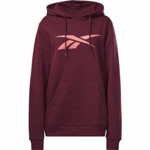 Reebok RI FLEECE HOOD Pánská mikina, vínová, velikost M