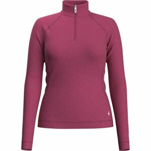 Smartwool W CLASSIC THERMAL MERINO BL 1/4 ZB Dámské triko, růžová, velikost