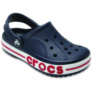 Crocs BAYABAND CLOG K Dětské pantofle, tmavě modrá, velikost 34/35