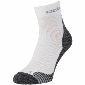 Odlo ACTIVE WARMHIKE SOCK QUARTER Turistické ponožky, bílá, velikost 42-44