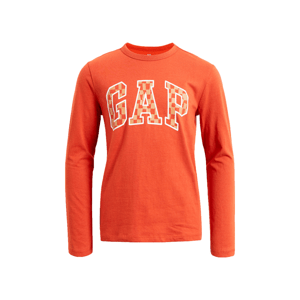 GAP V-FRC LS LOGO TEE Chlapecké tričko, oranžová, velikost S